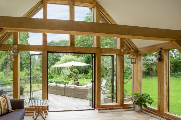 Bespoke Oak Frame Garden Room Extension3