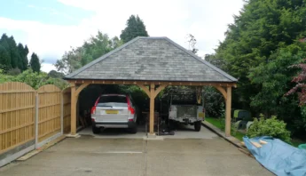 2 bay carports oakcraft