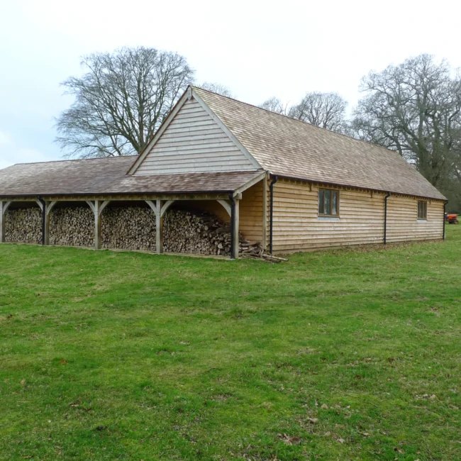 L shaped oak outbuildings oakcraft