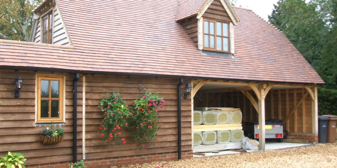 Oak frame outbuildings garage carport oakcraft