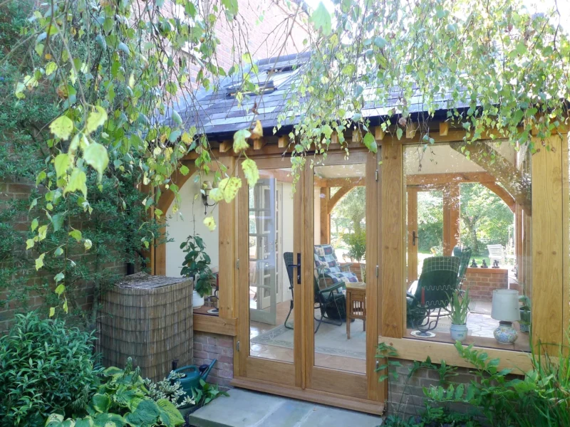 Oak garden rooms extensions door glazing oakcraft