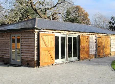 Bespoke oak sports pavilion by oakcraft featuring handcrafted details and natural timber finishes