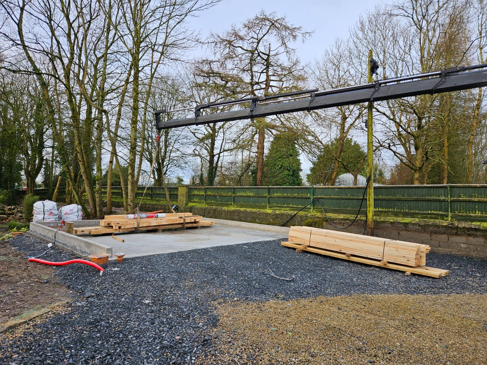 Custom-built oak barn in South London
